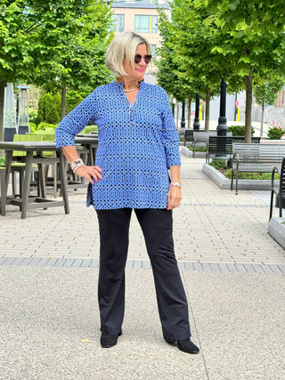 LULU-B SHADES OF BLUE TUNIC