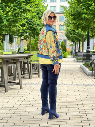 AFTERNOON AT THE GARDEN LACE NAVY JACKET