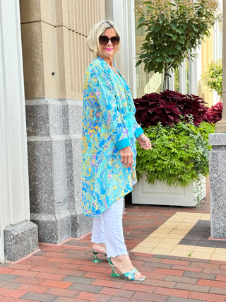 TROPICAL AQUA MARINE JACKET