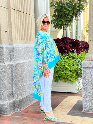 TROPICAL AQUA MARINE TUNIC