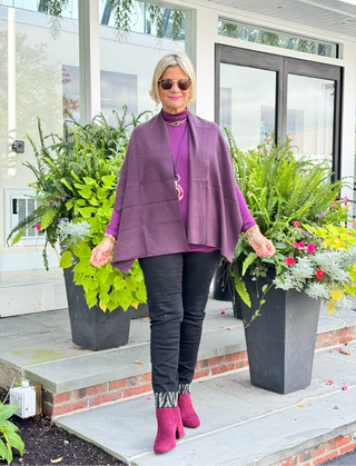 Burgundy Two Way Wrap