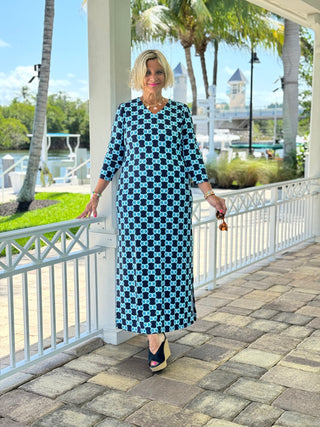 BLUE MEDALLION ELBOW MAXI