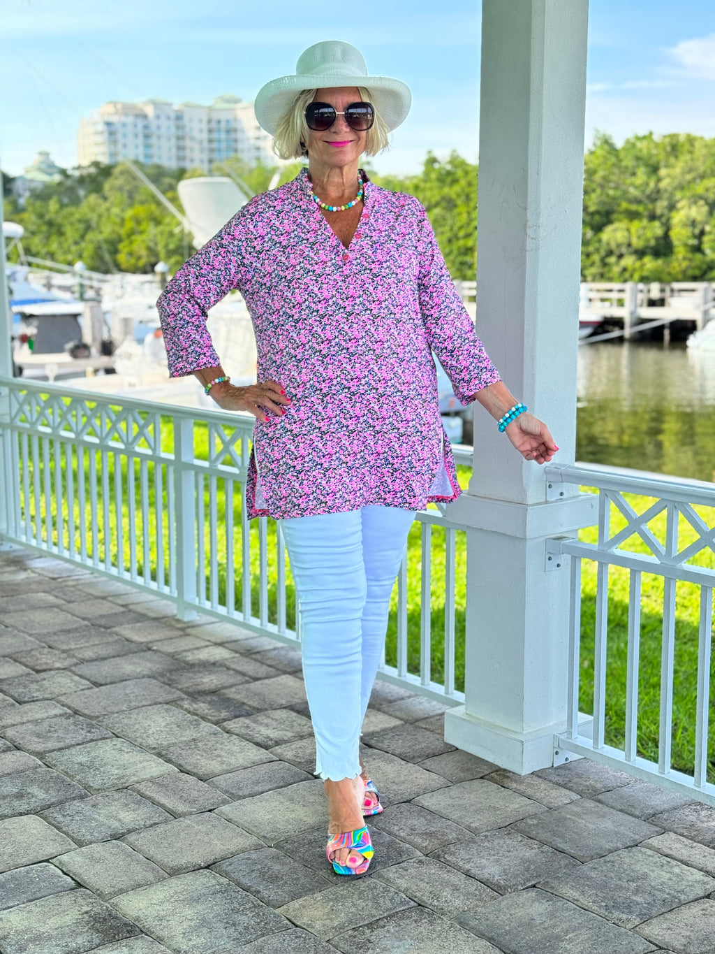 LULU-B AUBREY PINK TUNIC – Cathys Place