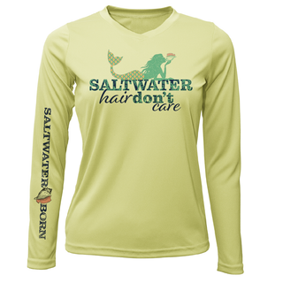 St. Pete Beach, FL "Saltwater Hair Don't Care" Long Sleeve UPF 50+ Dry-Fit Shirt