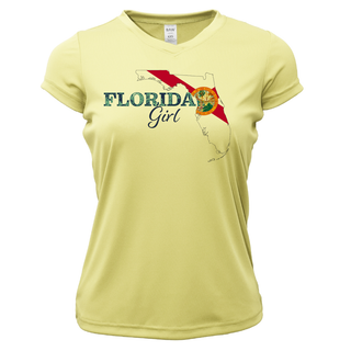 Dunedin Florida Girl Women's Short Sleeve UPF 50+ Dry-Fit Shirt