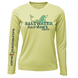 Pensacola, FL "Saltwater Hair Don't Care" Long Sleeve UPF 50+ Dry-Fit Shirt