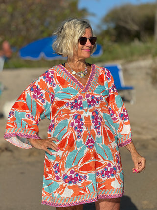 KEY WEST MANGO TROPICS BEACH COVER -UP FINAL SALE