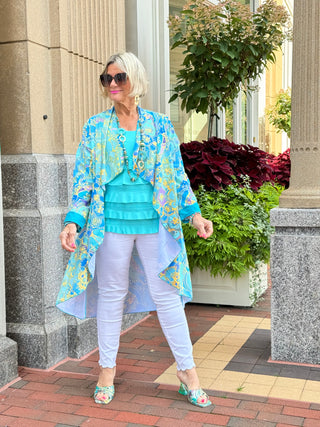 TROPICAL AQUA MARINE JACKET