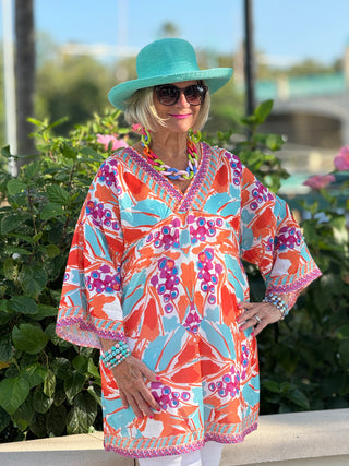 KEY WEST MANGO TROPICS BEACH COVER -UP FINAL SALE