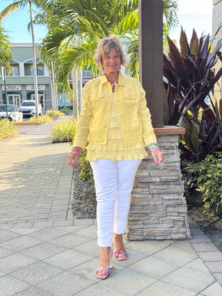 KEY WEST LINEN YELLOW JACKET