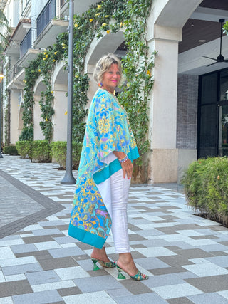 TROPICAL AQUA MARINE TUNIC