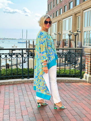 TROPICAL AQUA MARINE TUNIC