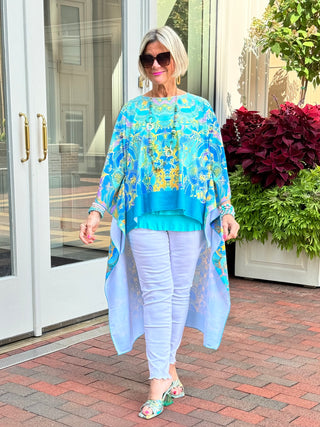 TROPICAL AQUA MARINE TUNIC