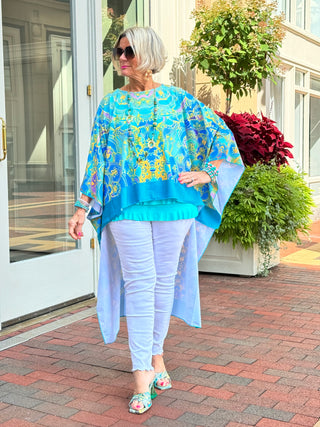 TROPICAL AQUA MARINE TUNIC