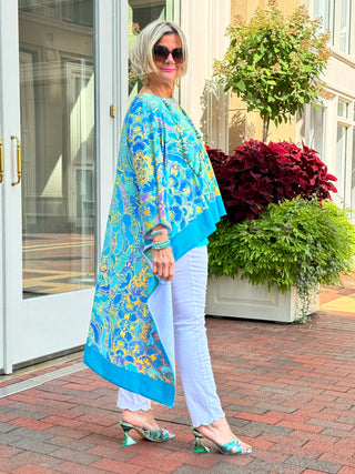 TROPICAL AQUA MARINE TUNIC