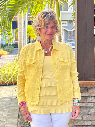 KEY WEST LINEN YELLOW JACKET