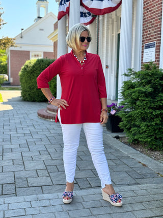 LULU-B RED TUNIC