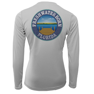 Florida Freshwater Born Linear Logo Women's Long Sleeve UPF 50+ Dry-Fit Shirt