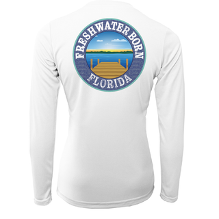 Florida Flag Freshwater Born Women's Long Sleeve UPF 50+ Dry-Fit Shirt