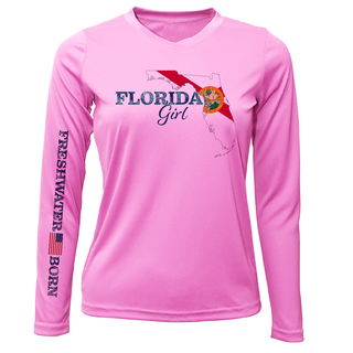 Florida Girl Freshwater Born Women's Long Sleeve UPF 50+ Dry-Fit Shirt