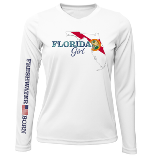 Florida Girl Freshwater Born Women's Long Sleeve UPF 50+ Dry-Fit Shirt