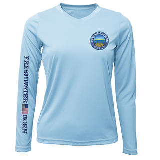 Florida Freshwater Born Largemouth Bass Women's Long Sleeve UPF 50+ Dry-Fit Shirt