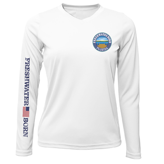 Florida Freshwater Born Largemouth Bass Women's Long Sleeve UPF 50+ Dry-Fit Shirt