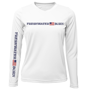 Florida Freshwater Born Linear Logo Women's Long Sleeve UPF 50+ Dry-Fit Shirt