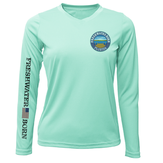 Florida Freshwater Born "Surrender The Booty" Women's Long Sleeve UPF 50+ Dry-Fit Shirt