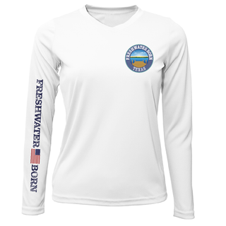 Texas Freshwater Born Largemouth Bass Women's Long Sleeve UPF 50+ Dry-Fit Shirt