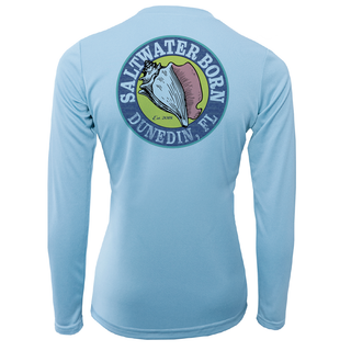 Dunedin, FL "Saltwater Hair Don't Care" Long Sleeve UPF 50+ Dry-Fit Shirt