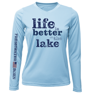 Florida "Life is Better at the Lake" Women's Long Sleeve UPF 50+ Dry-Fit Shirt