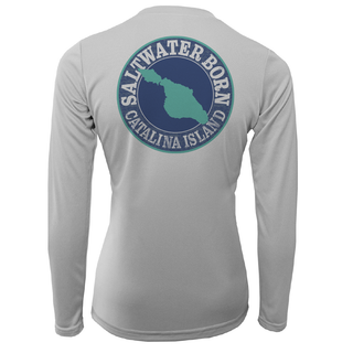 Catalina Island "Saltwater Heals Everything" Long Sleeve UPF 50+ Dry-Fit Shirt