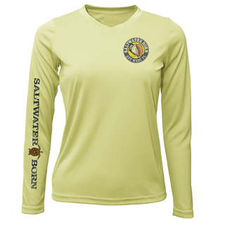 Key West Realistic Turtle Women's Long Sleeve UPF 50+ Dry-Fit Shirt