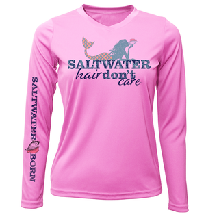 St. Pete Beach, FL "Saltwater Hair Don't Care" Long Sleeve UPF 50+ Dry-Fit Shirt