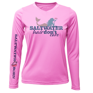 Pensacola, FL "Saltwater Hair Don't Care" Long Sleeve UPF 50+ Dry-Fit Shirt