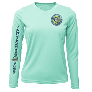 Siesta Key Beach Girl Women's Long Sleeve UPF 50+ Dry-Fit Shirt