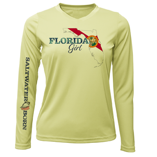 Siesta Key Florida Girl Long Sleeve UPF 50+ Dry-Fit Shirt