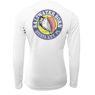 Siesta Key Florida Girl Long Sleeve UPF 50+ Dry-Fit Shirt