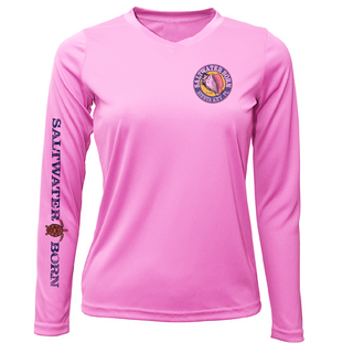 Siesta Key Realistic Turtle Women's Long Sleeve UPF 50+ Dry-Fit Shirt