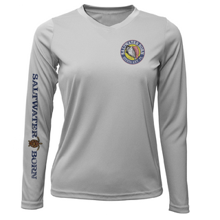 Siesta Key Realistic Turtle Women's Long Sleeve UPF 50+ Dry-Fit Shirt