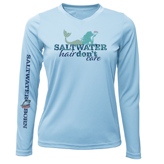 Dunedin, FL "Saltwater Hair Don't Care" Long Sleeve UPF 50+ Dry-Fit Shirt