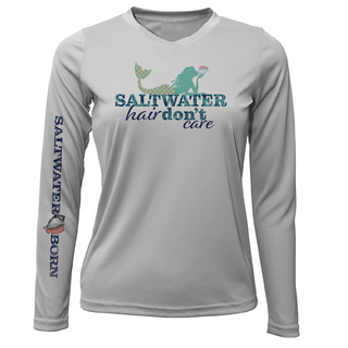 Dunedin, FL "Saltwater Hair Don't Care" Long Sleeve UPF 50+ Dry-Fit Shirt