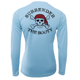 Michigan Freshwater Born "Surrender The Booty" Women's Long Sleeve UPF 50+ Dry-Fit Shirt