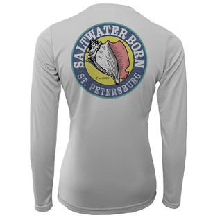 St. Petersburg, FL "Saltwater Hair Don't Care" Long Sleeve UPF 50+ Dry-Fit Shirt