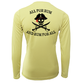 Michigan Freshwater Born "All For Rum and Rum For All" Women's Long Sleeve UPF 50+ Dry-Fit Shirt