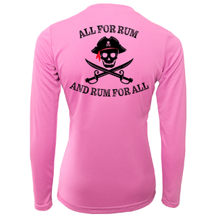 Texas Freshwater Born "All For Rum and Rum For All" Women's Long Sleeve UPF 50+ Dry-Fit Shirt