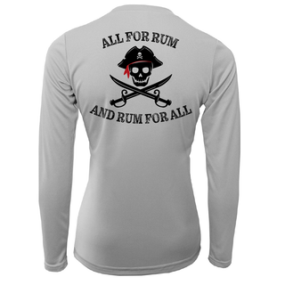 Michigan Freshwater Born "All For Rum and Rum For All" Women's Long Sleeve UPF 50+ Dry-Fit Shirt