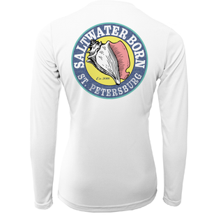 St. Petersburg, FL "Saltwater Hair Don't Care" Long Sleeve UPF 50+ Dry-Fit Shirt