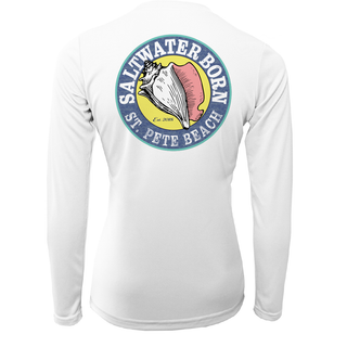 St. Pete Beach, FL "Saltwater Hair Don't Care" Long Sleeve UPF 50+ Dry-Fit Shirt